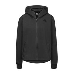 Veste à capuche manches longues femme Grittin gris