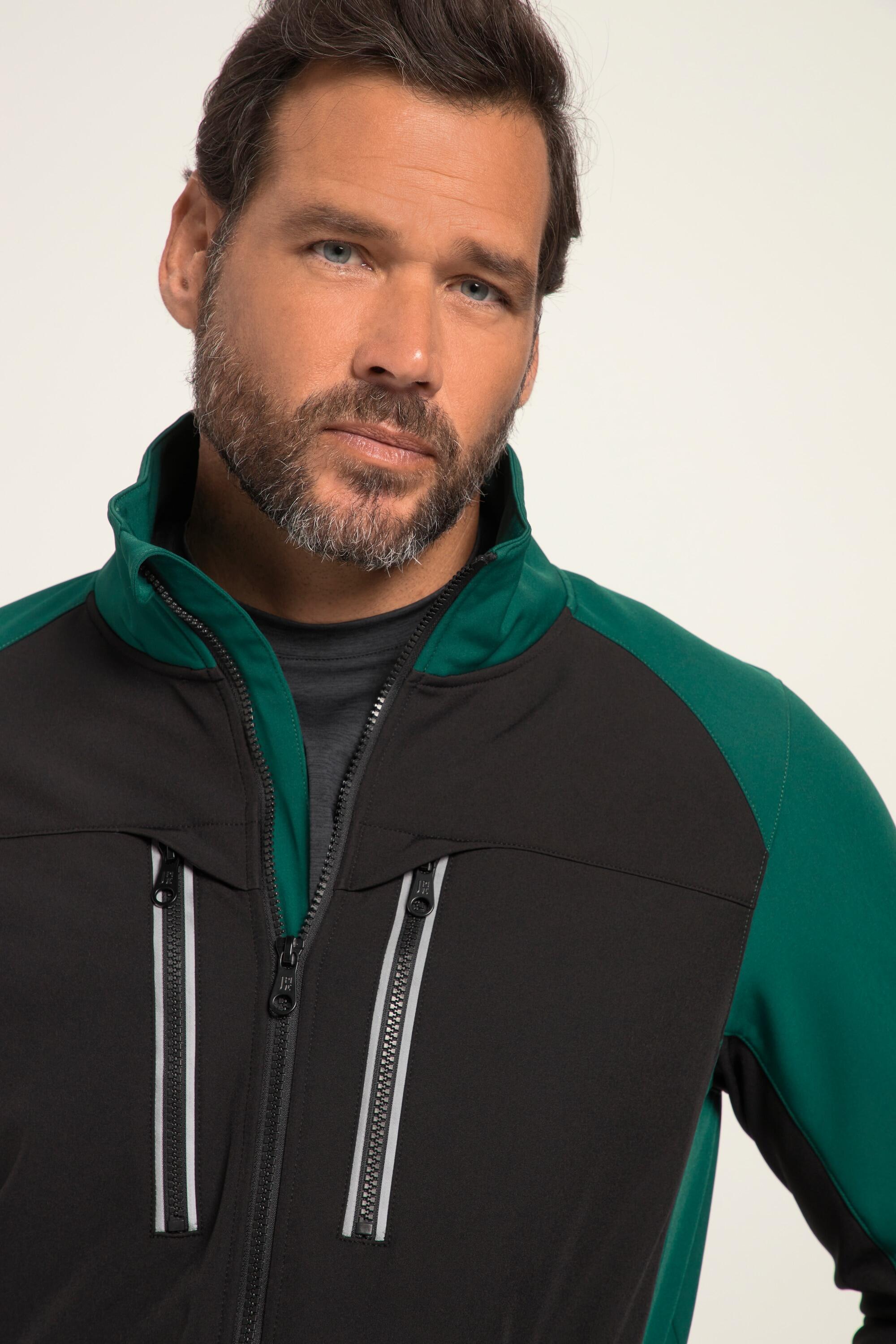 Hommes Veste Softshell collection Outdoor. Col montant 3/5