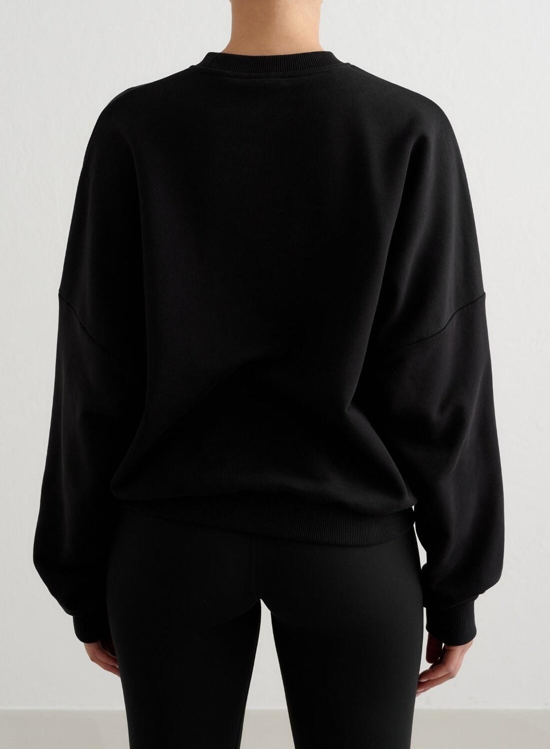Femme Sweat-shirt Terry Noir 2/5