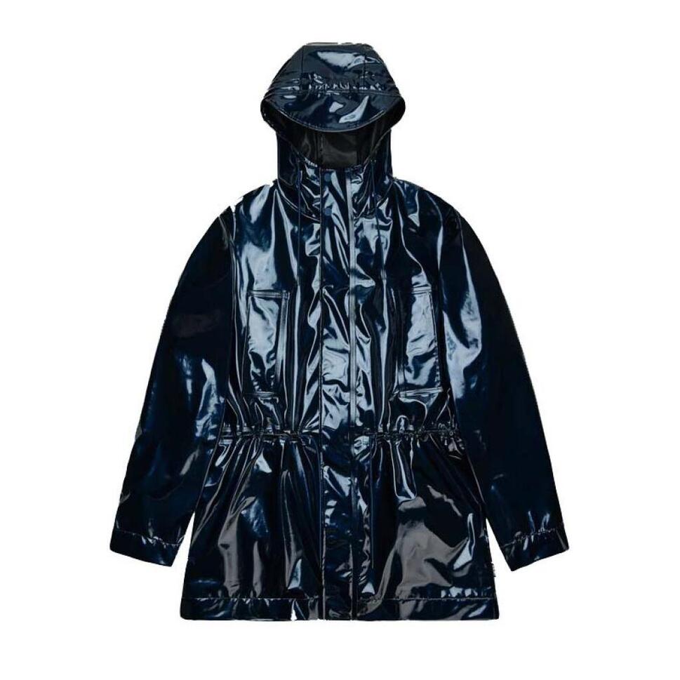 Kurtka RAINS BOLD LONG JACKET W3 Niebieski