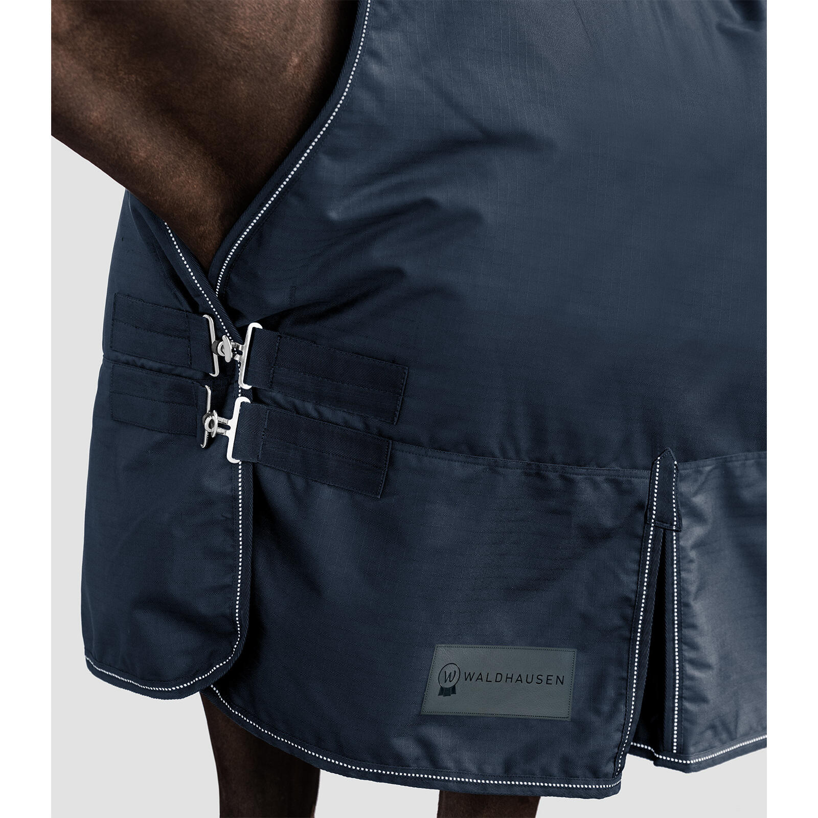 Couverture d'extérieur pour cheval imperméable à col haut Waldhausen Nordic 100g 2/3