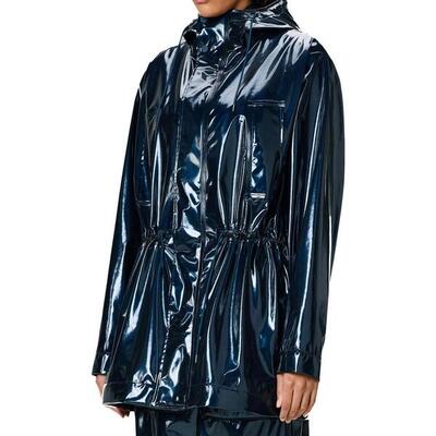 Kurtka RAINS BOLD LONG JACKET W3 Niebieski