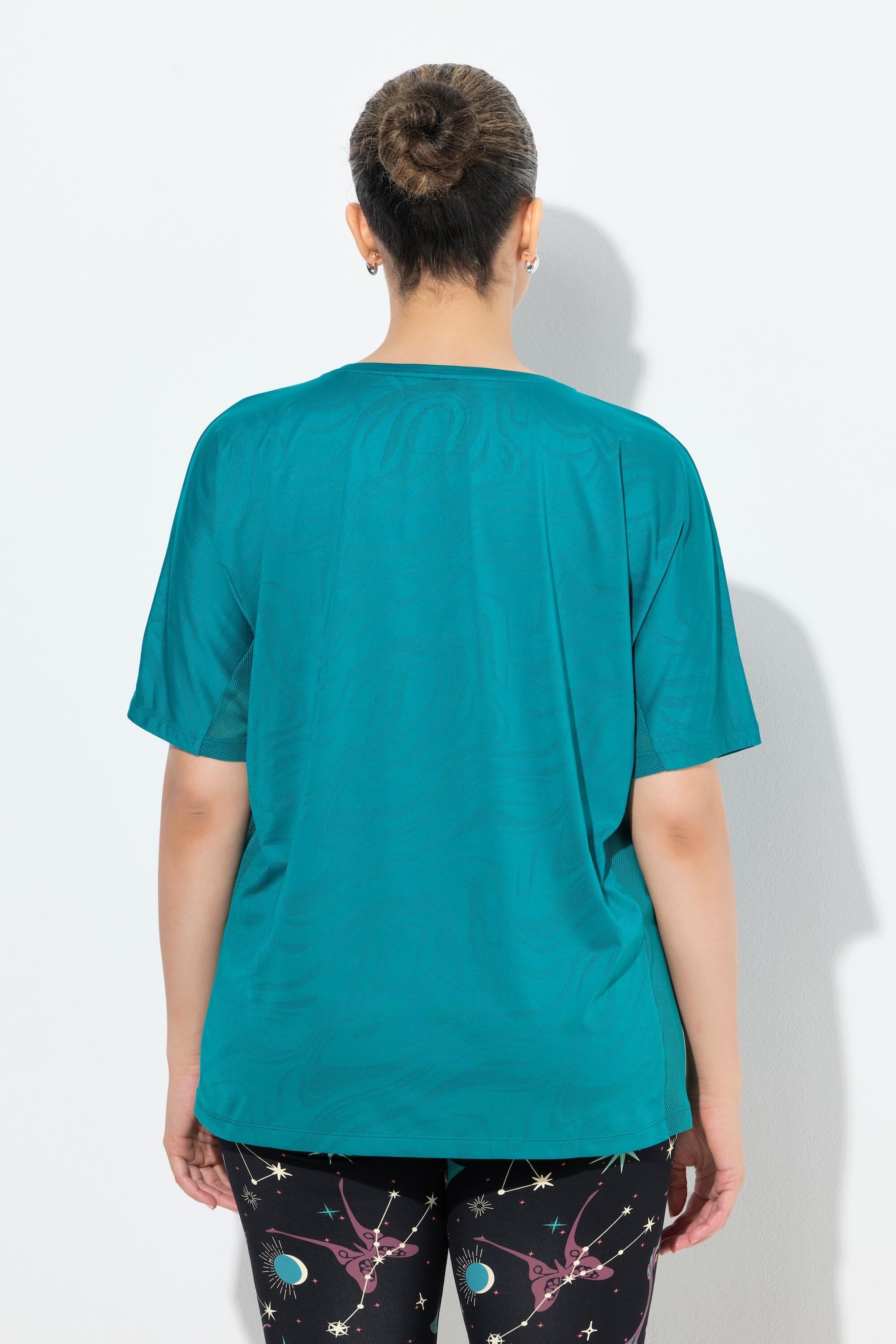 Femme T-shirt technique à col rond et manches courtes empiècements en mesh 2/6