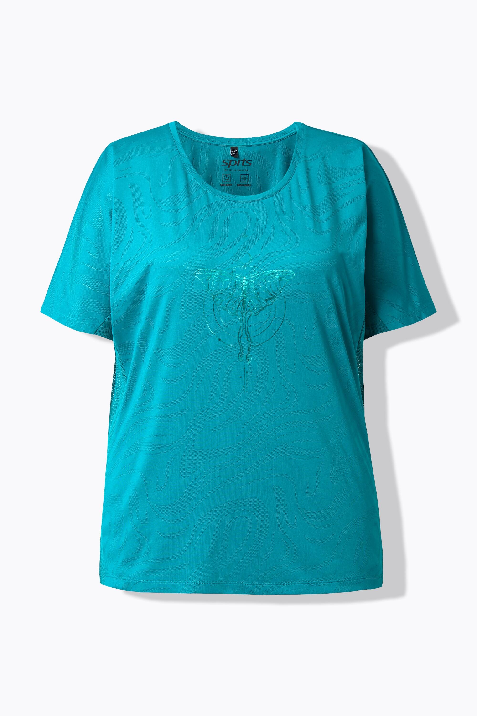 Femme T-shirt technique à col rond et manches courtes empiècements en mesh 6/6
