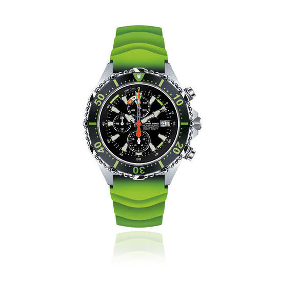 CHRIS BENZ DEPTHMETER CHRONOGRAPH 300M Taucheruhr