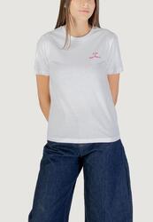 t-shirt crop top ONLADELINA S/S TEE CS JRS FEMME rose fuchsia