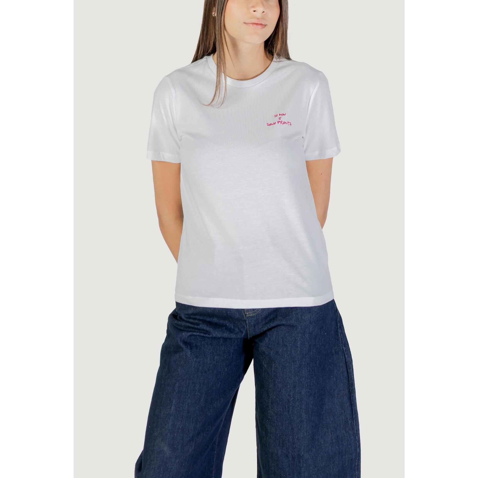 Only - T-shirt Crop Top Onladelina S/s Tee Cs Jrs Femme Rose Fuchsia - T-shirt Crop Top - Rose - Decathlon