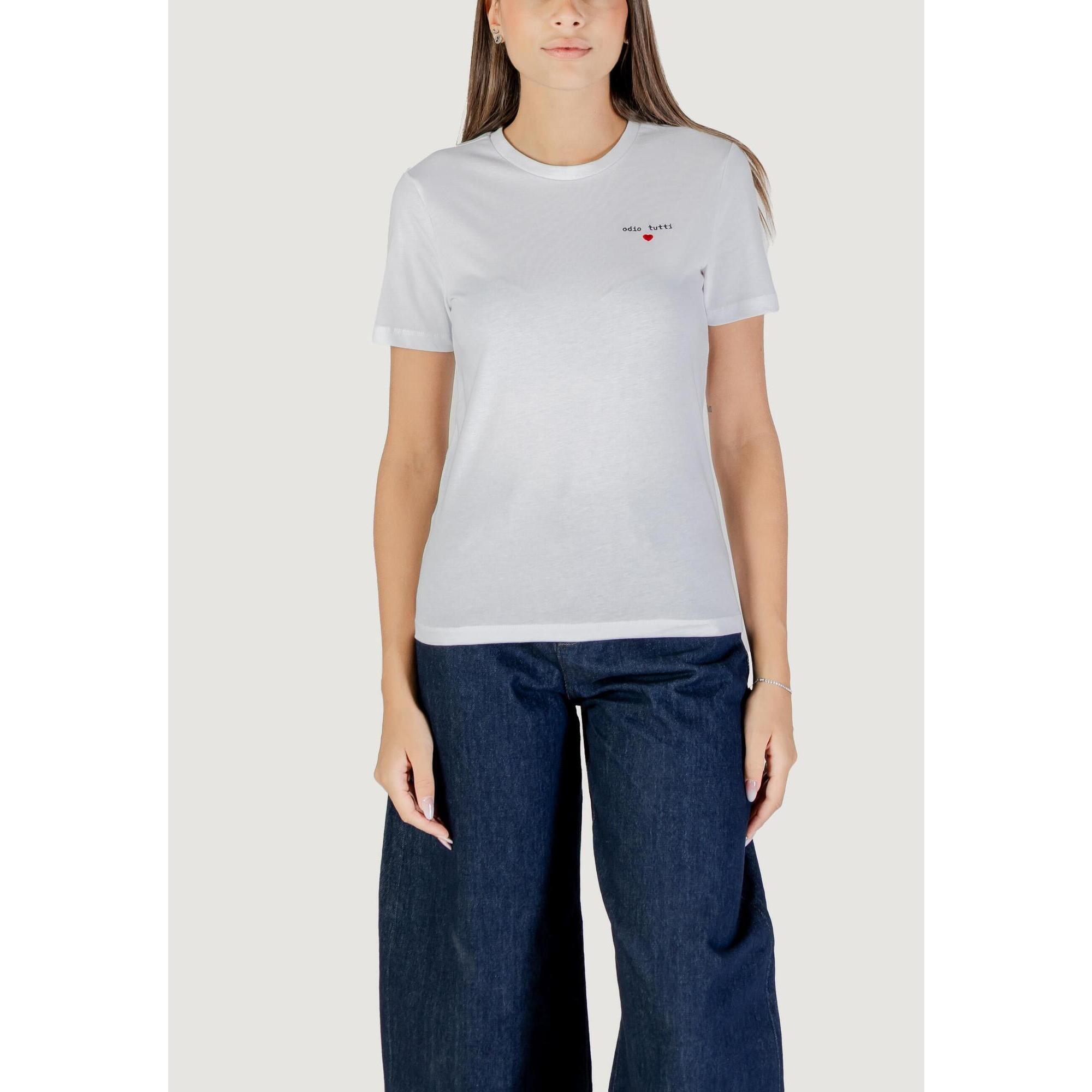 Only - T-shirt Crop Top Onladelina S/s Tee Cs Jrs Femme Blanc - T-shirt Crop Top - Blanc - Decathlon