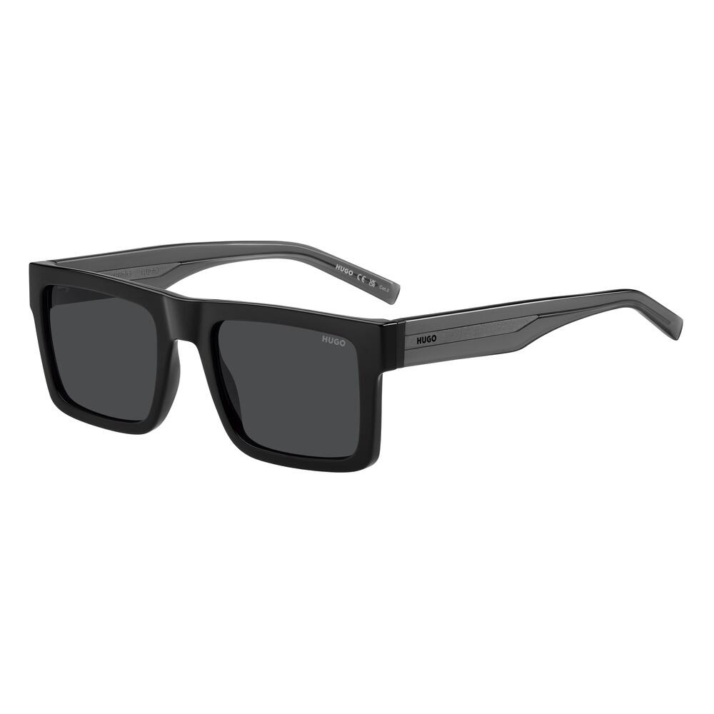Hugo Boss - Lunettes De Soleil Homme Hugo Hg 1314/s 807 Ir, Taille 55 Mm - Lunettes De Soleil - Gris|noir - Taille Unique - Decathlon