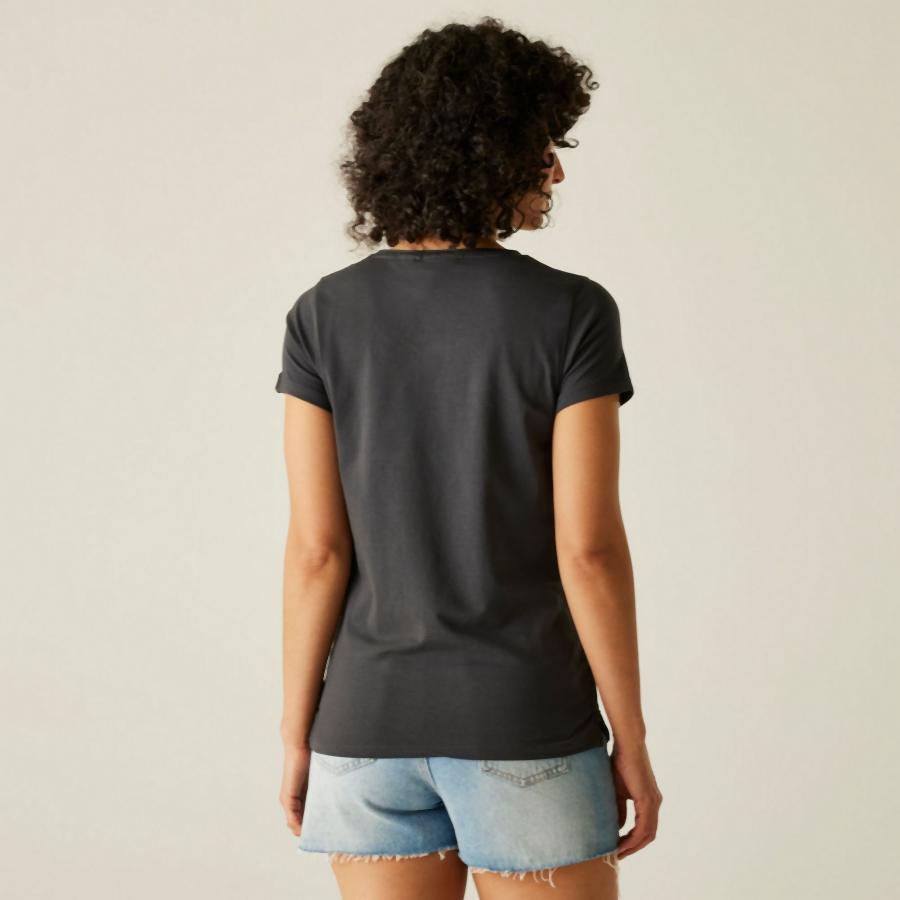 Dames-T-shirt met v-hals Regatta Elkie 3/4