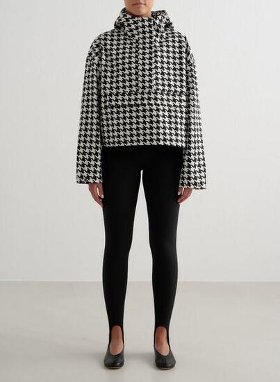 Damen Jacke Wasserdicht Gekürzte Anorak Schwarz