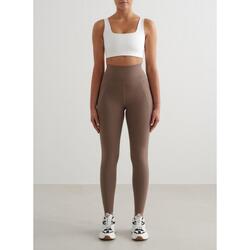 Femme Yoga Leggings avec Poches Évacuation de l'humidité Marron