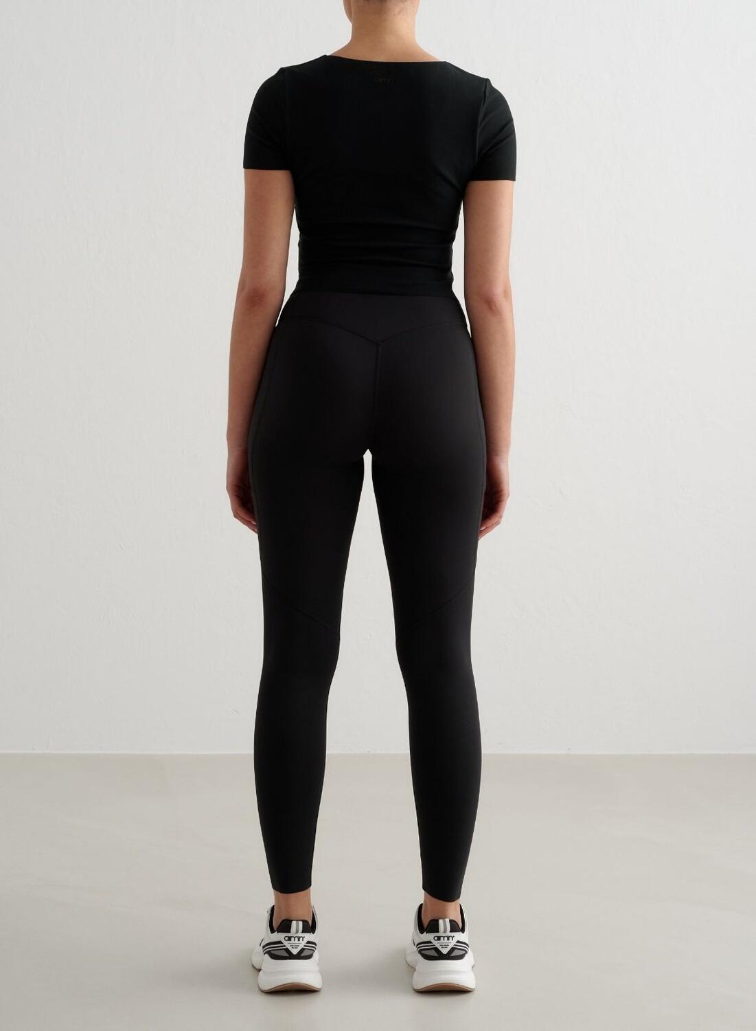 Femme Leggings avec Poches Évacuation de l'humidité Noir 2/6