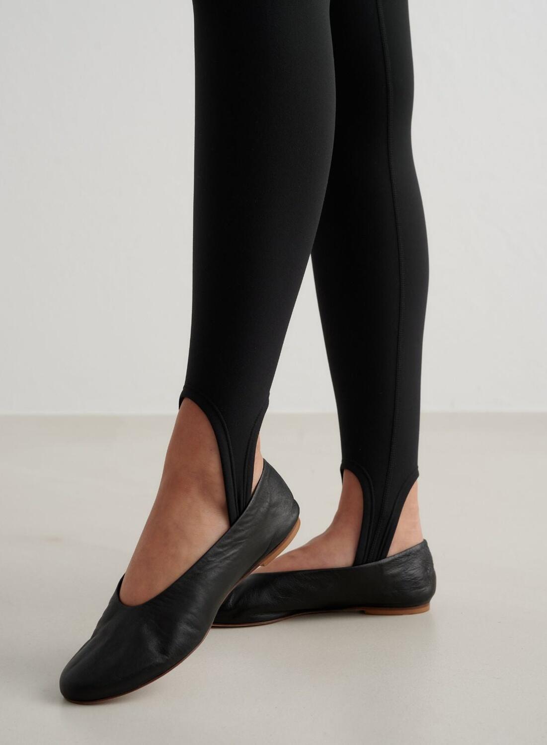 Femme Leggings avec Étriers Évacuation de l'humidité Noir 2/6