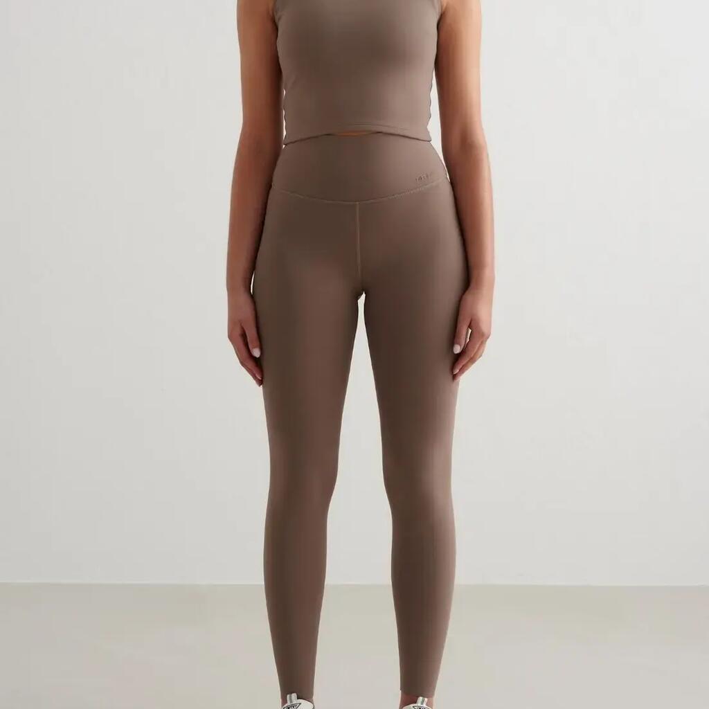 Women's Tights High-Waisted Squat Proof Moisture-Wicking Sense Nougat