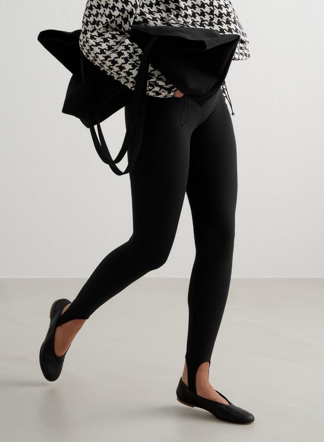 Femme Leggings avec Étriers Évacuation de l'humidité Noir 6/6