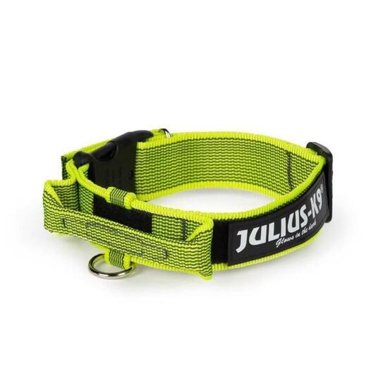 Color & Gray K9® Halsband mit Griff LARGE 50 mm blau