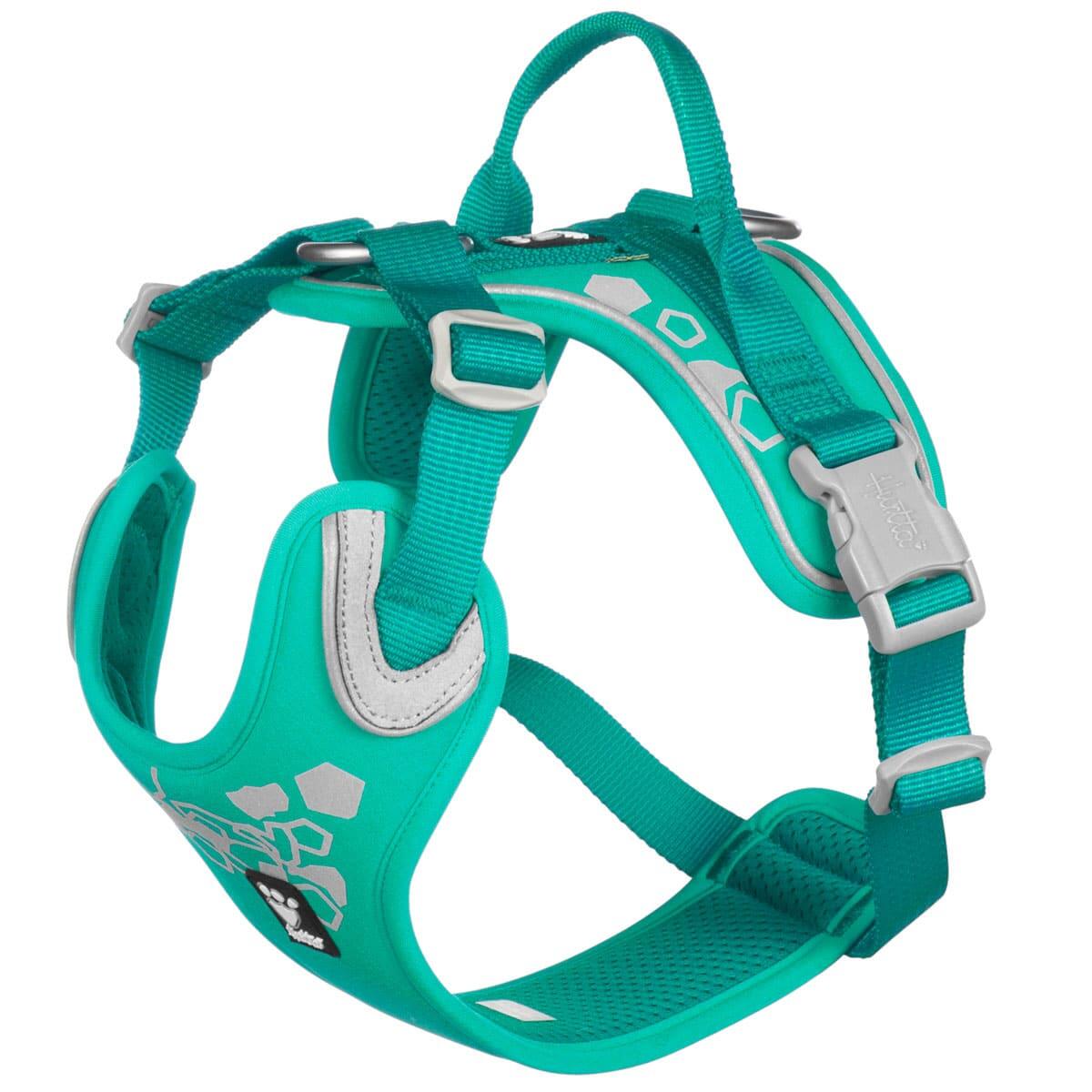 Harnais Weekend Warrior rembourré pour chiens bleu/vert Taille 0 40-45 cm 1/6