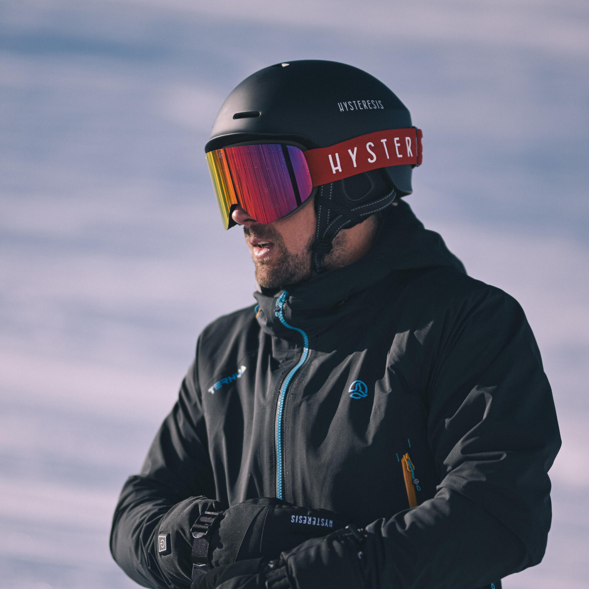 Casco de esquí/snow Negro H-Shock con visor Fotocromático Hysteresis 7/9