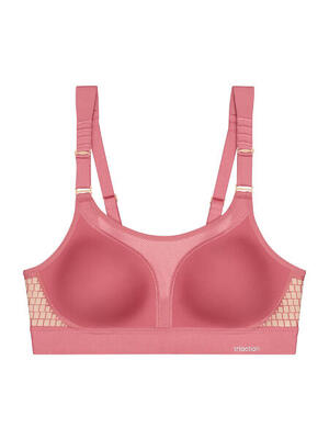 Sport-BH maximaler Halt Damen - Triaction Extreme Lite grau