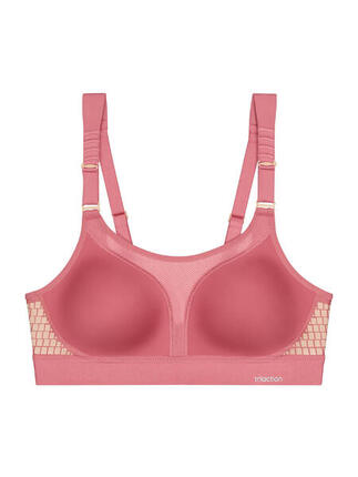 Bügelloser BH bequemer Halt Damen - Triaction Extreme Lite bordeaux