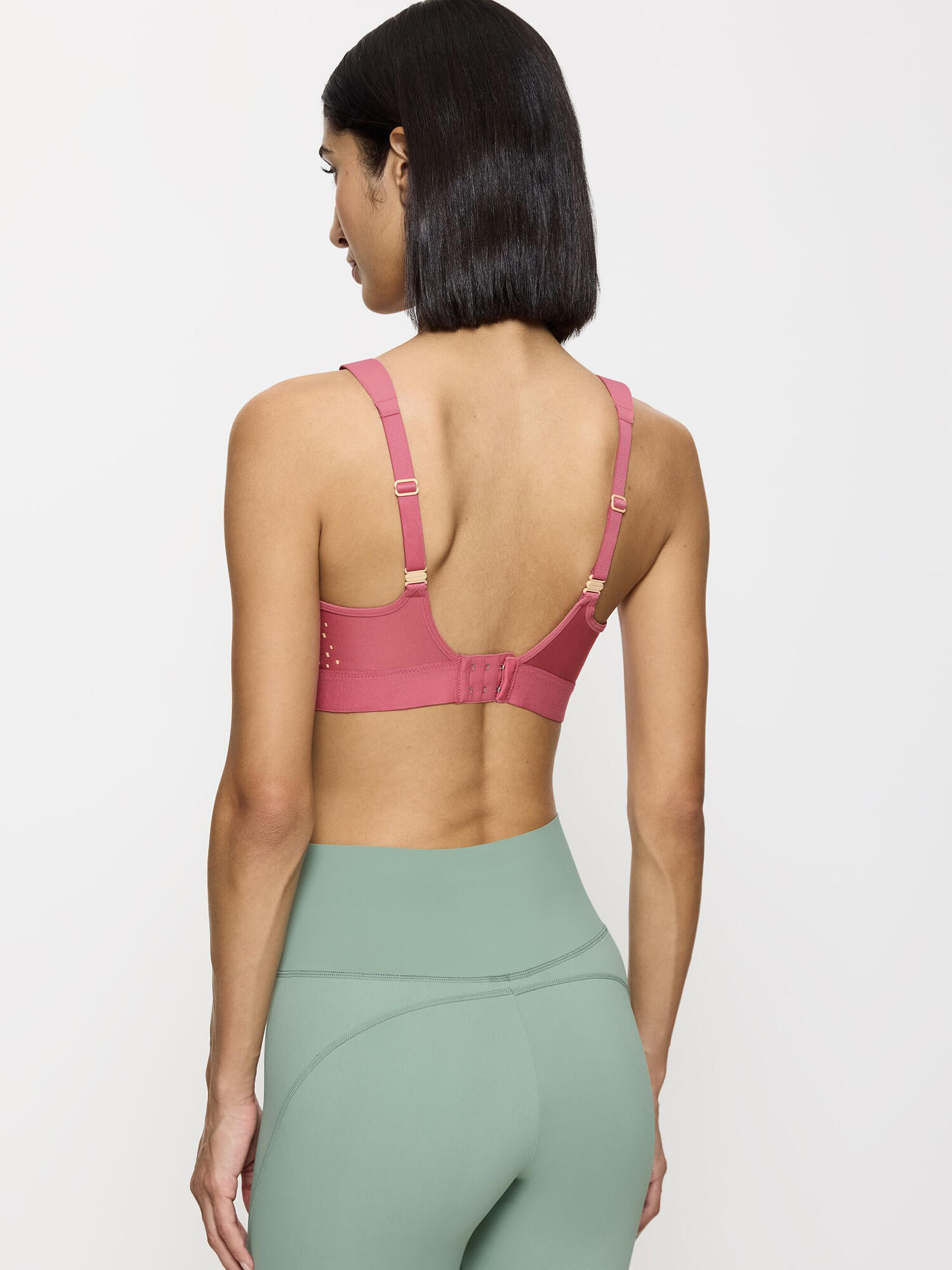 Sport-BH maximaler Halt Damen - Triaction Extreme Lite rot 3/5