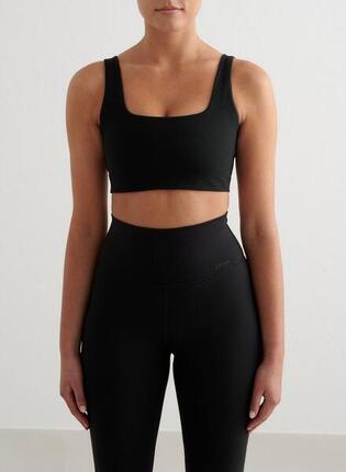 Femme Soutien-gorge de sport Encolure Carrée Blanc