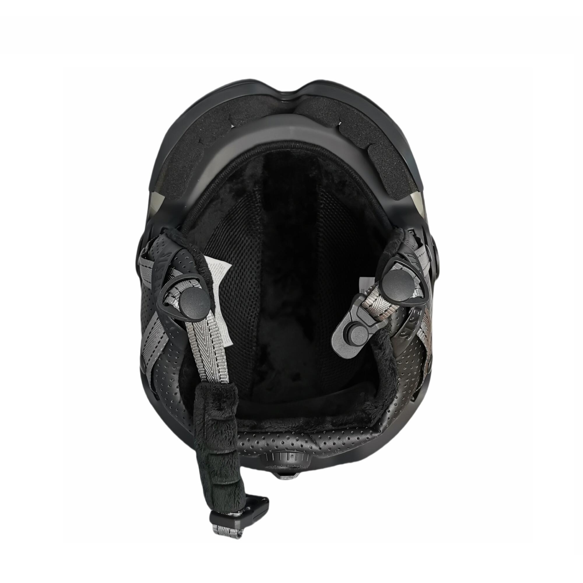 Casco de esquí y snow Azul con Visor Plata H-Shock Hysteresis 4/9