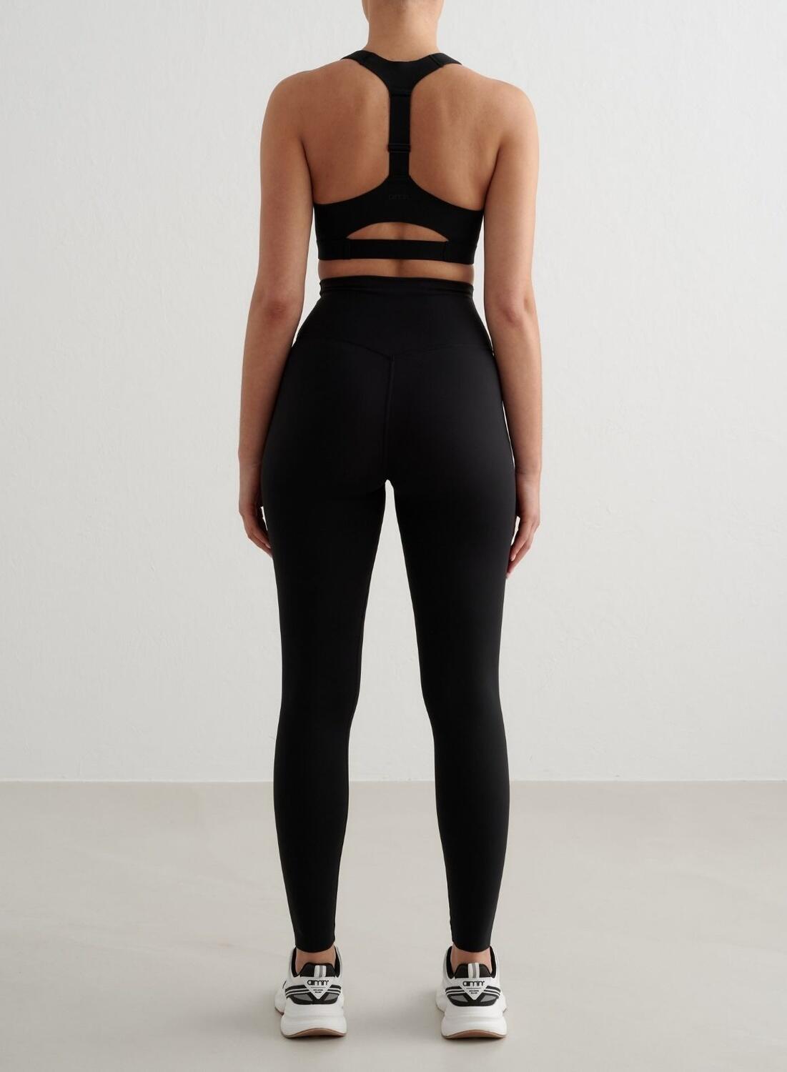 Femme Soutien-gorge de sport Maintien Élevé Fermeture Éclair Noir 4/6