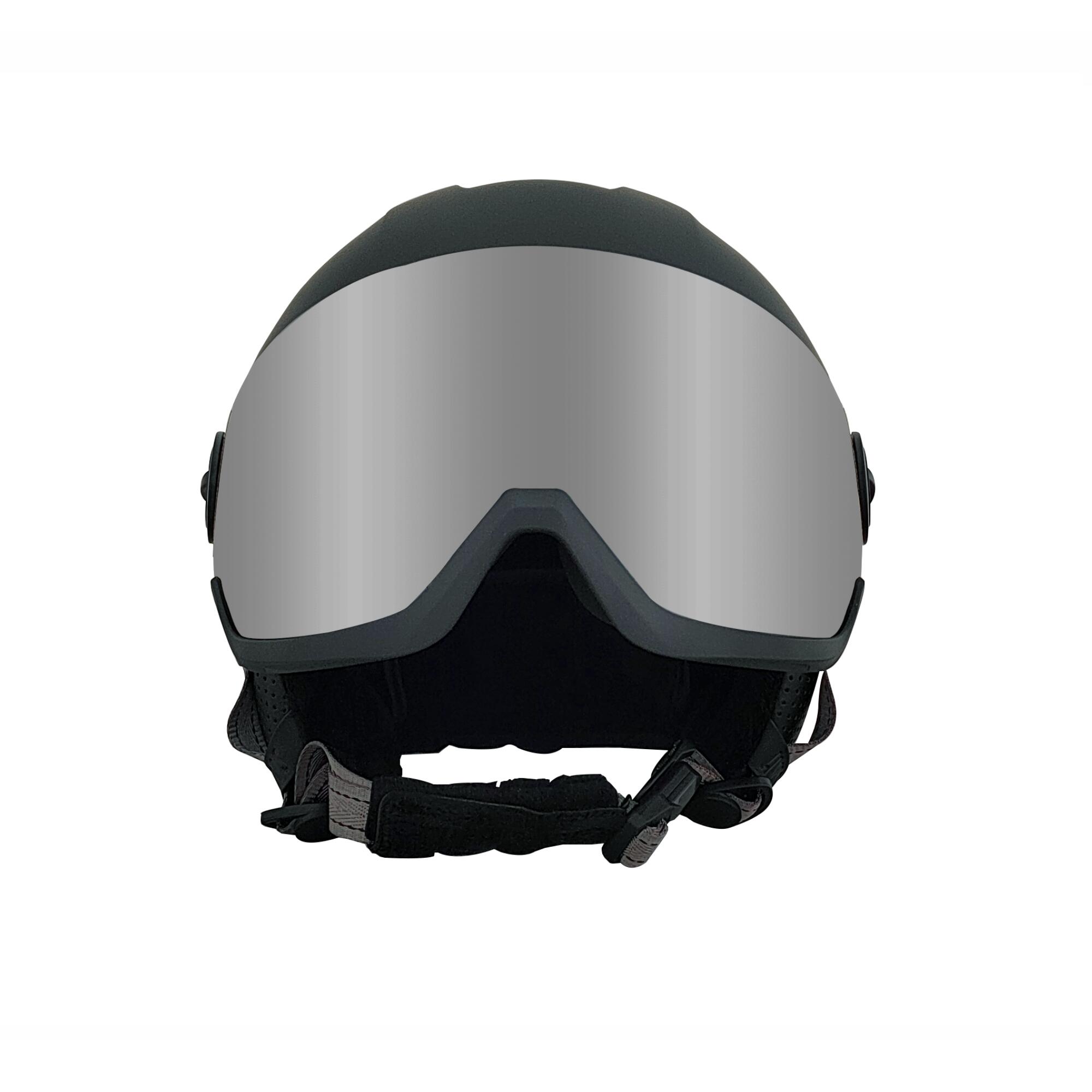 Casco de esquí/snow Negro H-Shock con visor Fotocromático Hysteresis 3/9