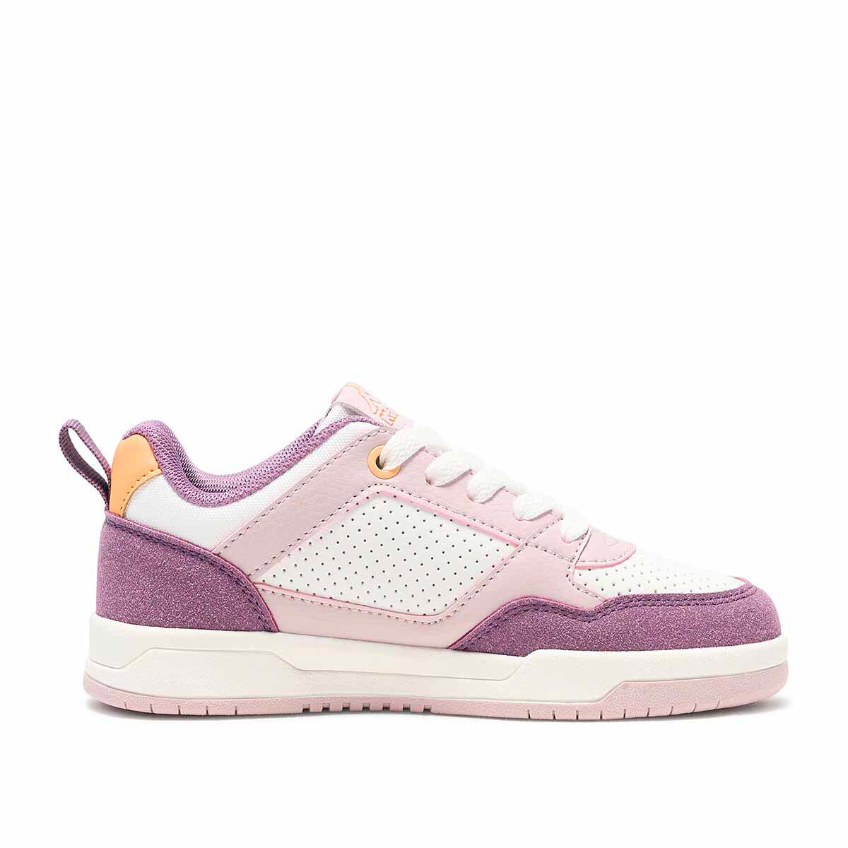 Baskets enfant Manis blanc, violet, orange 1/5