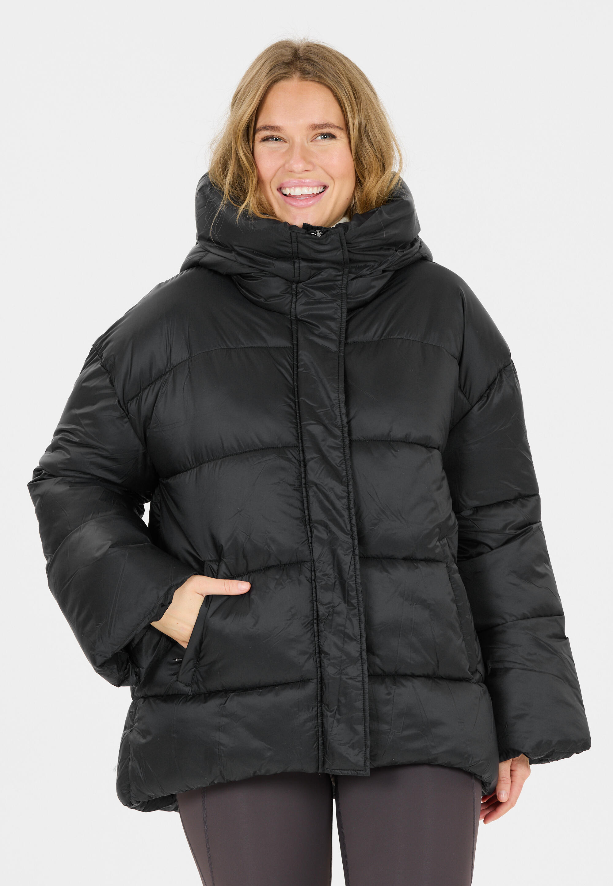 Piumino con cappuccio da donna Athlecia Shaja 4/5