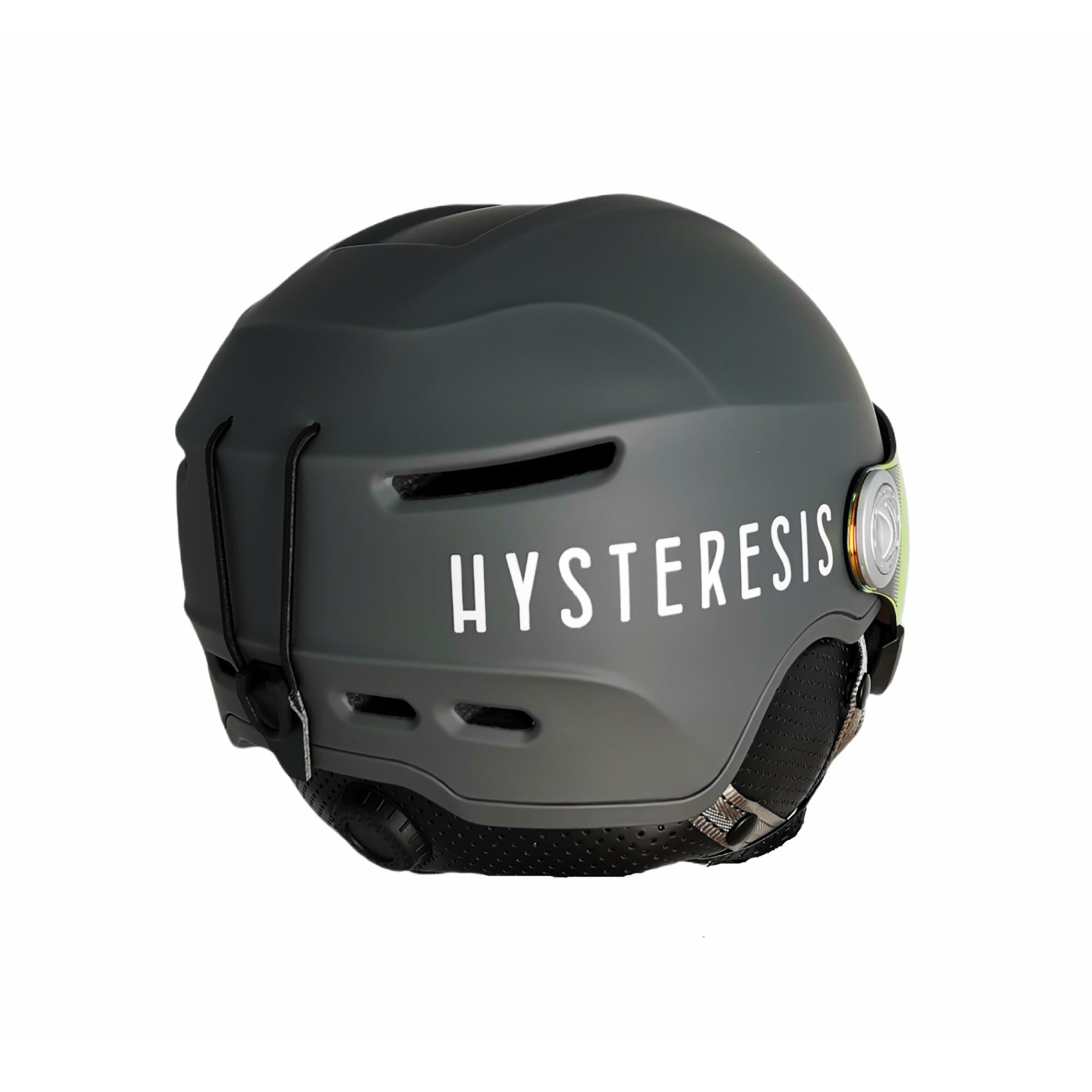 Casco de esquí y snow Gris con Visor Rojo H-Shock Hysteresis 3/9