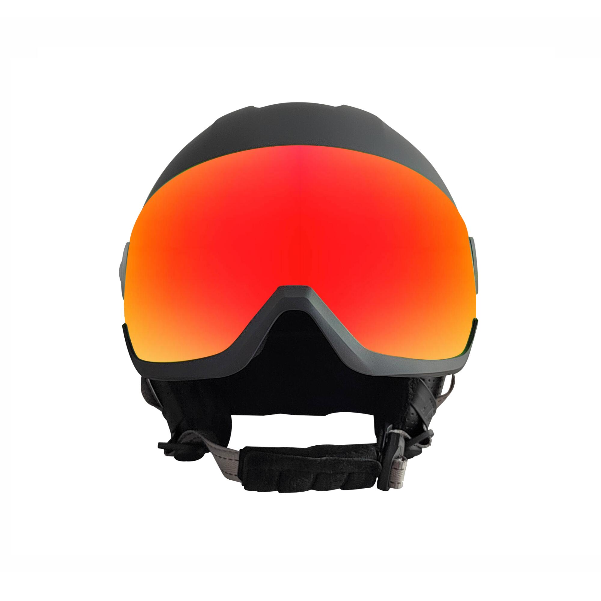 Casco de esquí y snow Gris con Visor Rojo H-Shock Hysteresis 2/9
