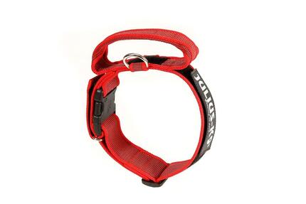 Color & Gray K9® Halsband mit Griff LARGE 50 mm blau