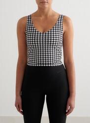 Femme Yoga Soutien-gorge de sport à col en V Bralette Motif Multicolore