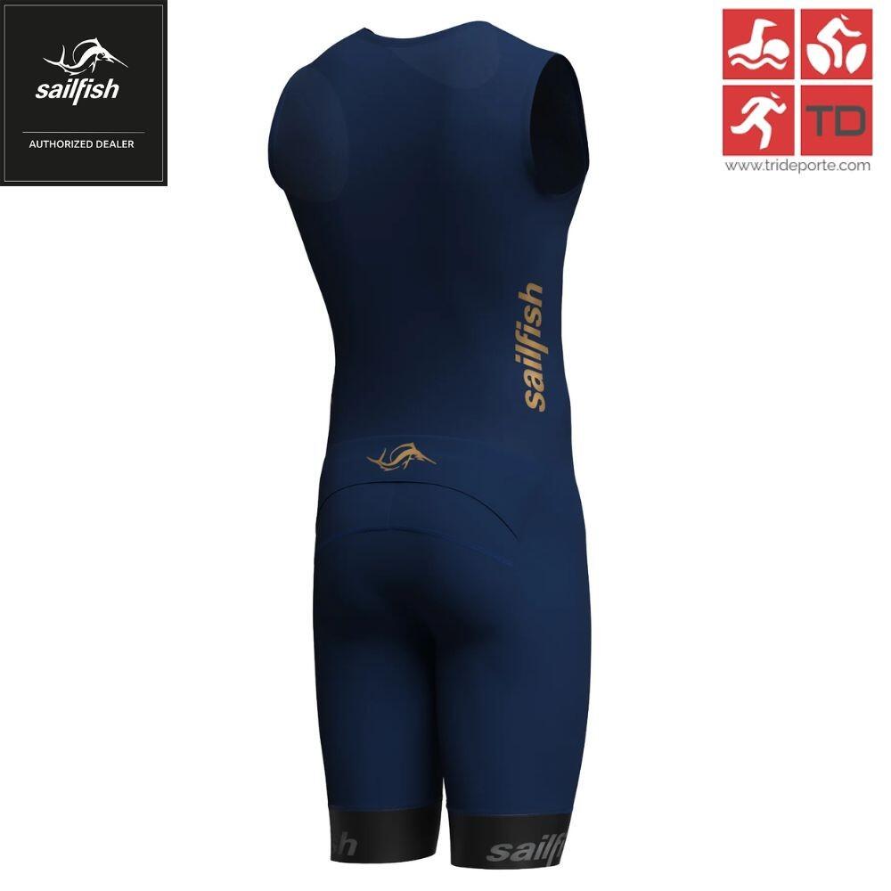 Tritraje Trisuit Perform 1 triatlon Hombre Azul Sailfish 3/3