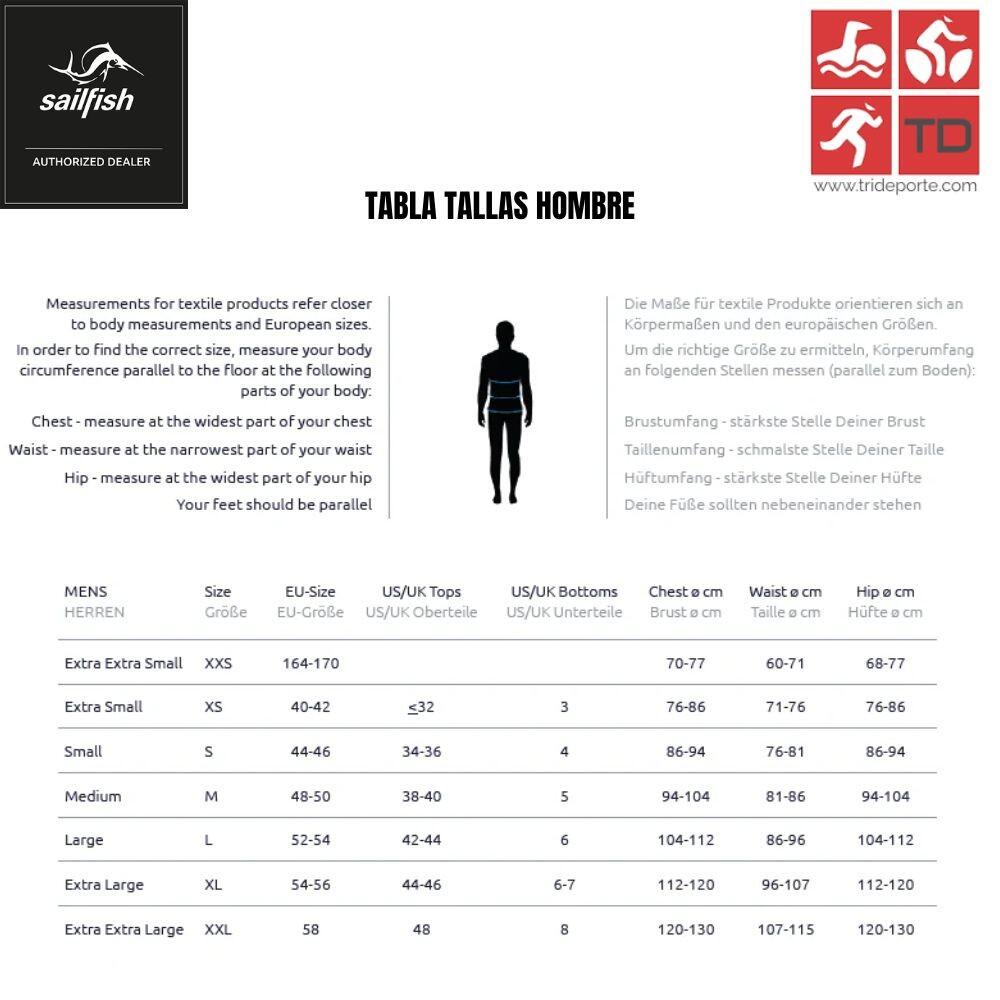 Tritraje Aerosuit Perform 2 triatlon Hombre Azul Sailfish 3/3
