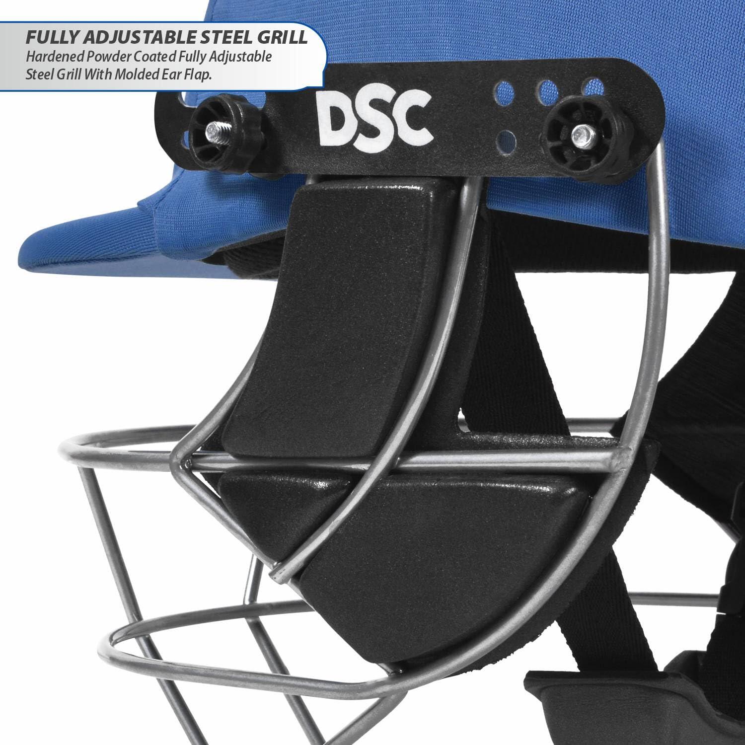DSC DEFENDER Crickethelm Medium Royalblauw – Verstellbar & Leicht 5/7