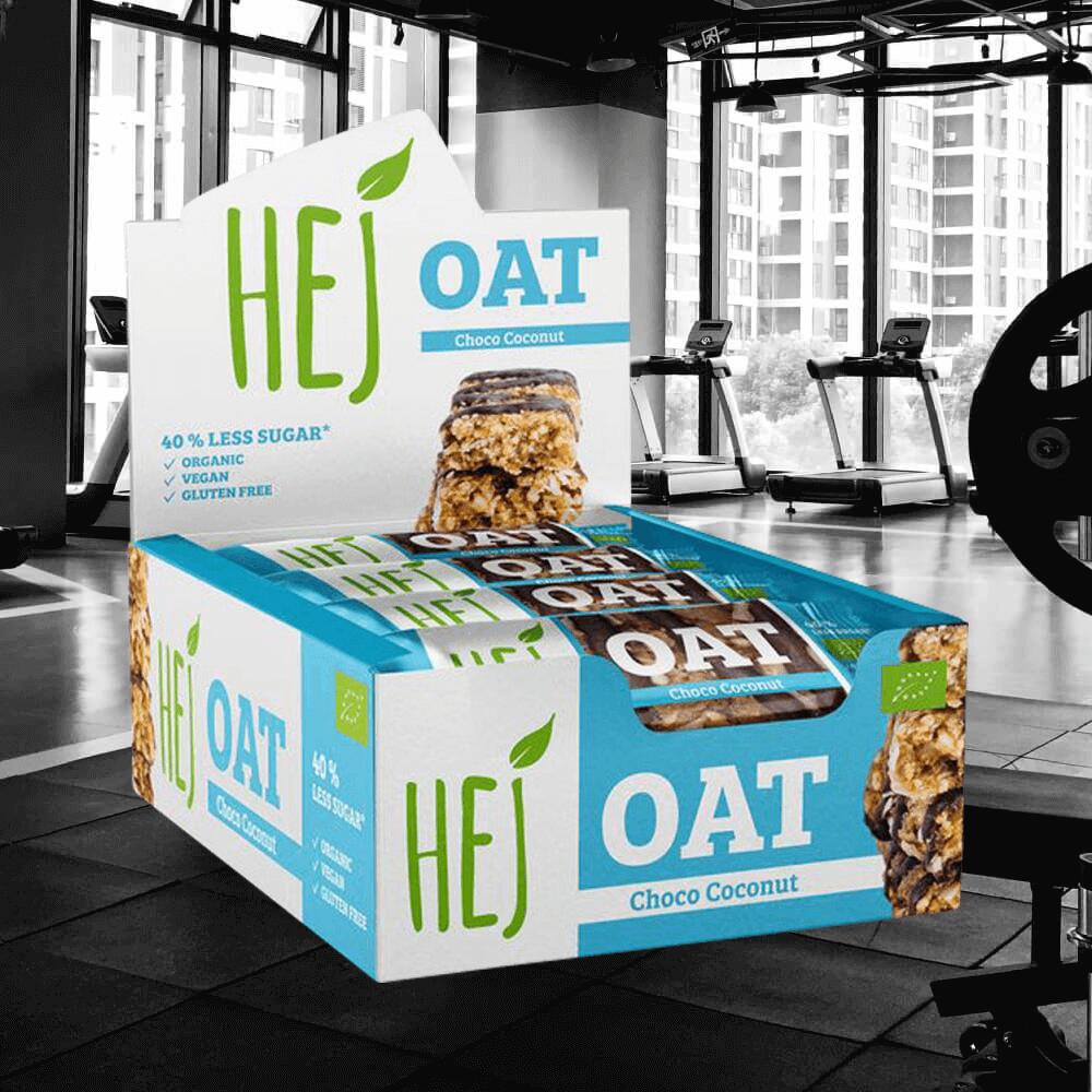 HEJ Natural HEJ Oat Bar Organic (12x45g) Choco Coconut - Barres 2/3