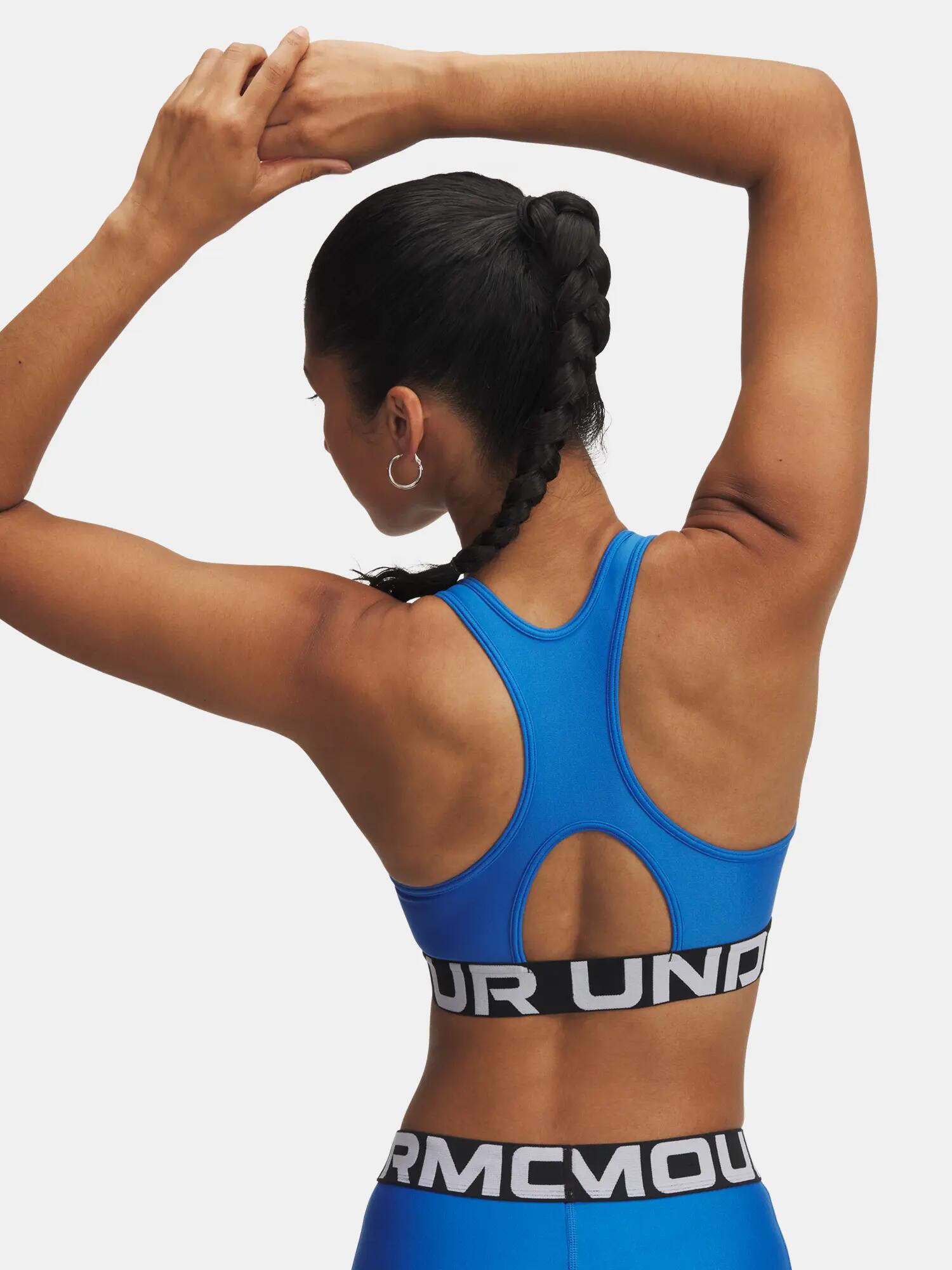 Reggiseno sportivo Under Armour UA HG Mid Branded-BLU donna 2/2