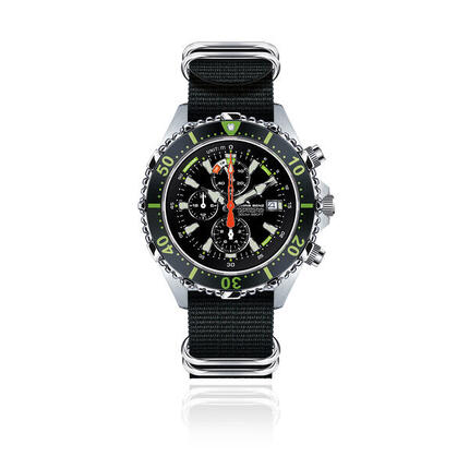 CHRIS BENZ DEPTHMETER CHRONOGRAPH 300M Taucheruhr