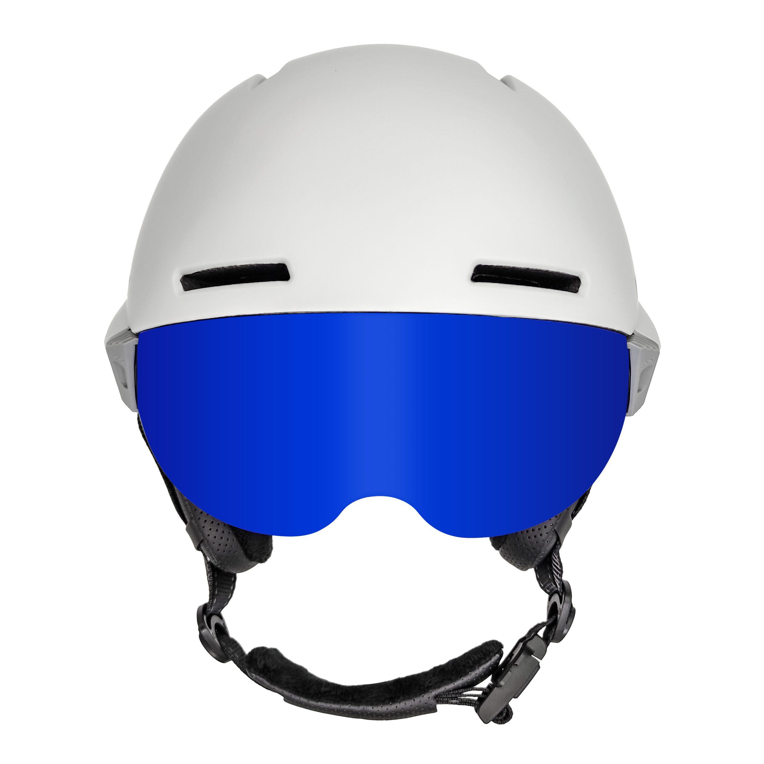 Casco de esquí y snow Blanco  con Visor Azul H-Shock Hysteresis 4/6