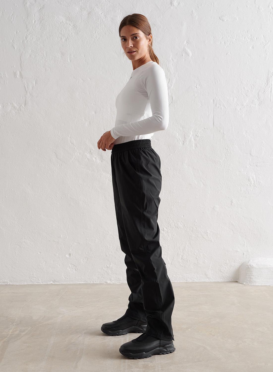 Femme Pantalon Imperméable Noir 5/7
