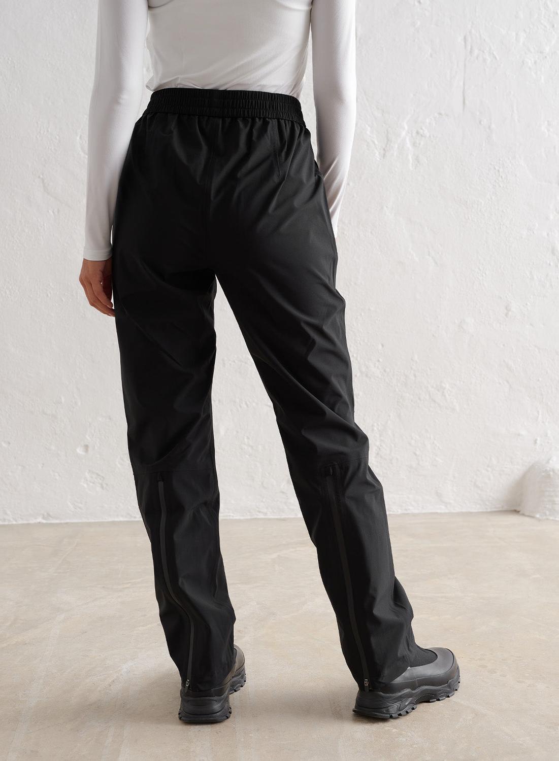 Femme Pantalon Imperméable Noir 6/7