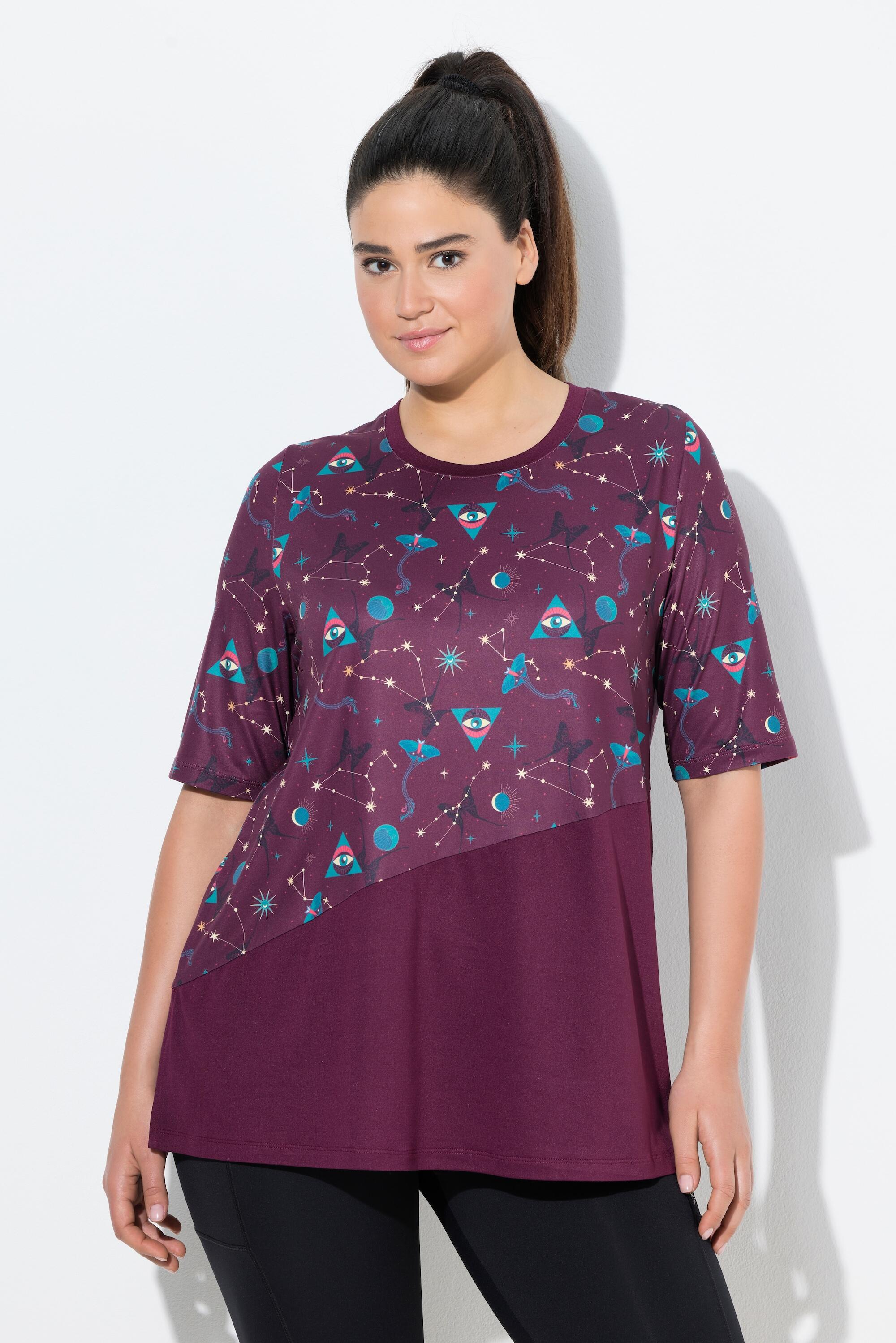 Femme T-shirt technique à col rond et manches courtes. Matière recyclée 1/7