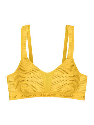 Sport-BH maximaler Halt Damen - Triaction Energy Lite gelb