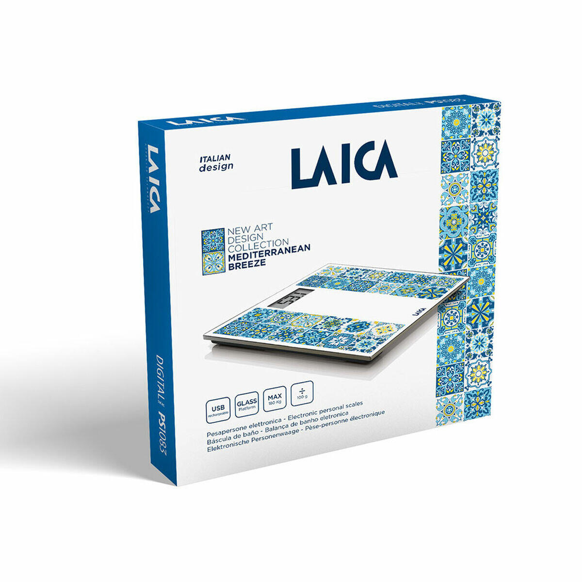 Báscula Digital de Baño LAICA Azul 3/3