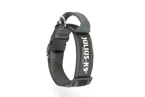 Color & Gray K9® Halsband mit Griff SMALL 40 mm schwarz