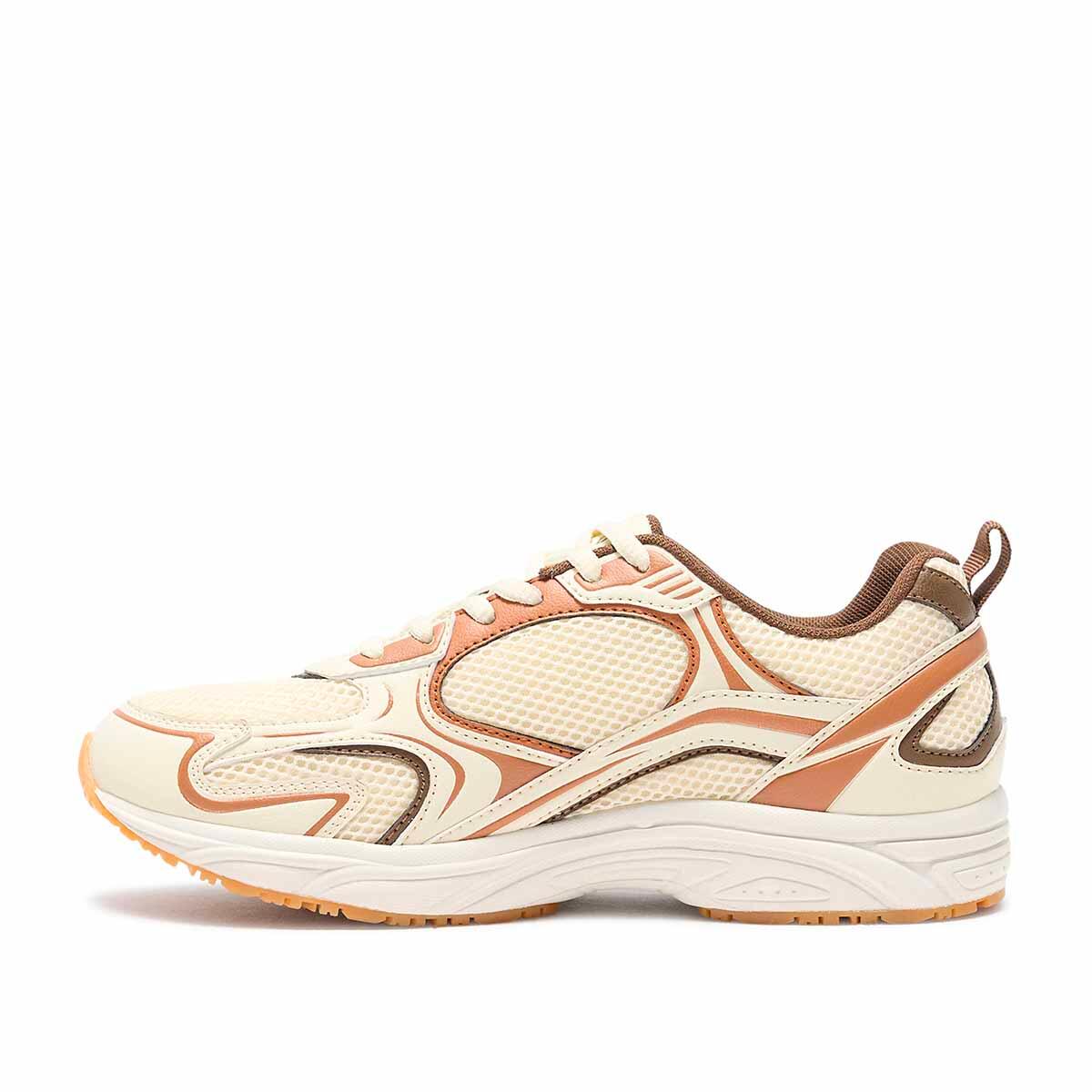 Baskets adulte Mygido blanc, marron 2/5